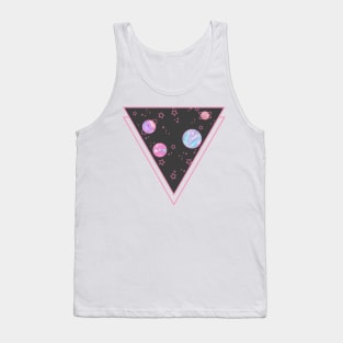 Glitter Galaxy - Black Tank Top